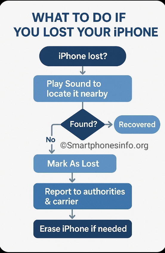 Find My iPhone iCloud infographic